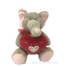 Plush Elephant For Valentine